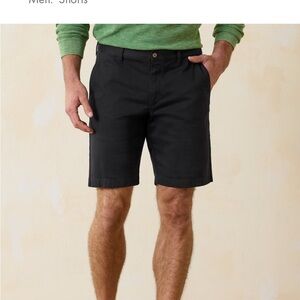 Men’s Tommy Bahama Black Flat Front Shorts Classic Chino Style
